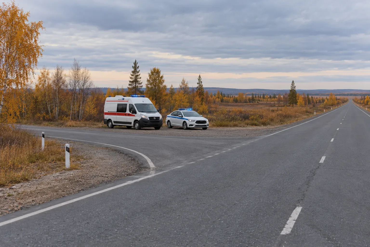 В Марьяновском районе столкнулись скорая помощь и легковой автомобиль